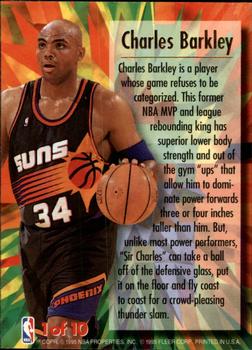 1995-96 Ultra - Ultra Power Gold Medallion #1 Charles Barkley Back