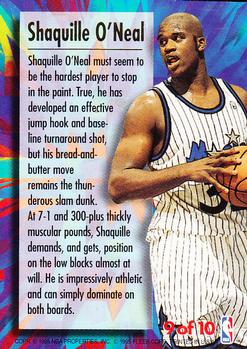 1995-96 Ultra - Ultra Power Gold Medallion #9 Shaquille O'Neal Back