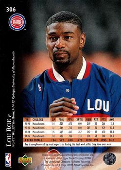 1995-96 Upper Deck - Electric Court #306 Lou Roe Back