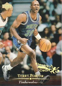 1995-96 Upper Deck - Electric Court Gold #187 Terry Porter Front