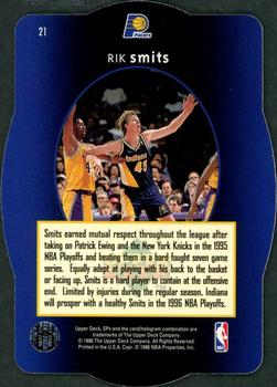 1996 SPx - Gold #21 Rik Smits Back