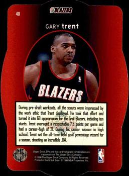 1996 SPx - Gold #40 Gary Trent Back