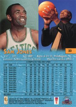 1996-97 Topps Stars - Finest #23 Sam Jones Back