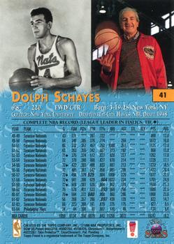 1996-97 Topps Stars - Finest #41 Dolph Schayes Back