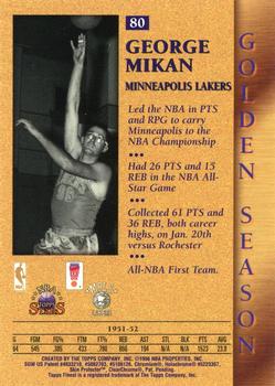 1996-97 Topps Stars - Finest #80 George Mikan Back