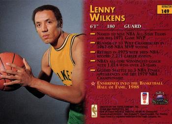 1996-97 Topps Stars - Finest Refractors #149 Lenny Wilkens Back