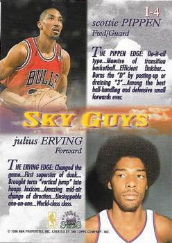 1996-97 Topps Stars - Imagine #I-4 Scottie Pippen / Julius Erving Back