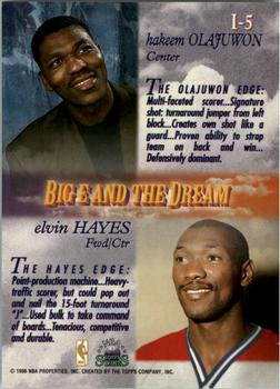 1996-97 Topps Stars - Imagine #I-5 Hakeem Olajuwon / Elvin Hayes Back