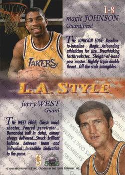 1996-97 Topps Stars - Imagine Members Only #I-8 Magic Johnson / Jerry West Back