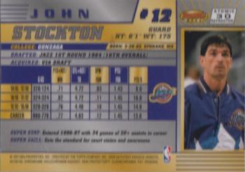 1996-97 Bowman's Best - Atomic Refractors #30 John Stockton Back