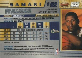 1996-97 Bowman's Best - Atomic Refractors #R9 Samaki Walker Back