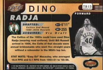 1996-97 Bowman's Best - Refractors #TB15 Dino Radja Back