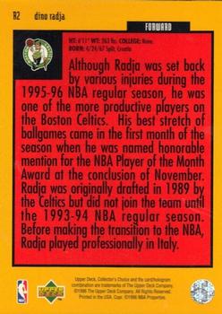 1996-97 Collector's Choice - You Crash the Game Scoring Silver Exchange (Series One) #R2 Dino Radja Back