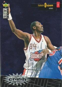 1996-97 Collector's Choice - You Crash the Game Scoring Silver Exchange (Series One) #R10 Hakeem Olajuwon Front