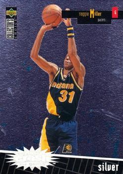 1996-97 Collector's Choice - You Crash the Game Scoring Silver Exchange (Series One) #R11 Reggie Miller Front