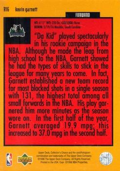 1996-97 Collector's Choice - You Crash the Game Scoring Silver Exchange (Series One) #R16 Kevin Garnett Back