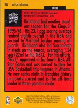1996-97 Collector's Choice - You Crash the Game Scoring Silver Exchange (Series One) #R23 Mitch Richmond Back