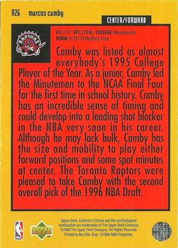 1996-97 Collector's Choice - You Crash the Game Scoring Silver Exchange (Series Two) #R26 Marcus Camby Back