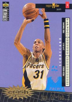 1996-97 Collector's Choice - You Crash the Game Scoring Gold (Series One) #C11 Reggie Miller Front