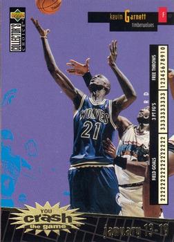 1996-97 Collector's Choice - You Crash the Game Scoring Gold (Series One) #C16 Kevin Garnett Front