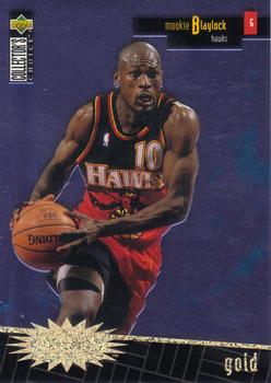 1996-97 Collector's Choice - You Crash the Game Scoring Gold Exchange (Series One) #R1 Mookie Blaylock Front