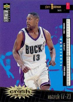 1996-97 Collector's Choice - You Crash the Game Scoring Gold (Series Two) #C15 Glenn Robinson Front
