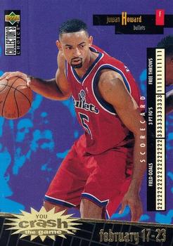 1996-97 Collector's Choice - You Crash the Game Scoring Gold (Series Two) #C29 Juwan Howard Front