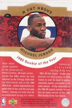 1996-97 Collector's Choice - A Cut Above: The Jordan Years #CA1 Michael Jordan Back