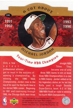 1996-97 Collector's Choice - A Cut Above: The Jordan Years #CA8 Michael Jordan Back