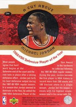 1996-97 Upper Deck A Cut Above: The Jordan Years 3x5 #CA4 Michael Jordan Back