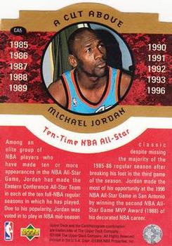 1996-97 Upper Deck A Cut Above: The Jordan Years 3x5 #CA5 Michael Jordan Back