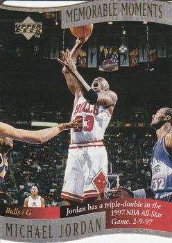 1996-97 Collector's Choice - Memorable Moments #1 Michael Jordan Front