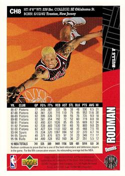 1996-97 Collector's Choice Chicago Bulls #CH8 Dennis Rodman Back