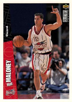 1996-97 Collector's Choice Houston Rockets #HT7 Matt Maloney Front