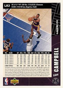 1996-97 Collector's Choice Los Angeles Lakers #LA3 Elden Campbell Back