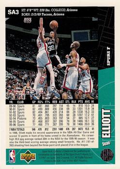 1996-97 Collector's Choice San Antonio Spurs #SA3 Sean Elliott Back