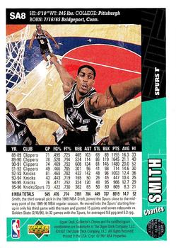 1996-97 Collector's Choice San Antonio Spurs #SA8 Charles Smith Back