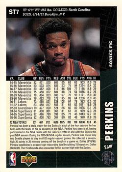 1996-97 Collector's Choice Seattle SuperSonics #ST7 Sam Perkins Back
