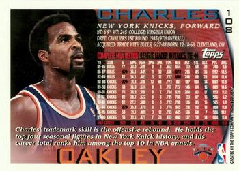 1996-97 Topps - NBA at 50 #108 Charles Oakley Back