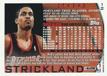 1996-97 Topps - NBA at 50 #12 Rod Strickland Back