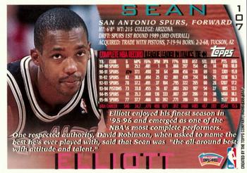 1996-97 Topps - NBA at 50 #107 Sean Elliott Back