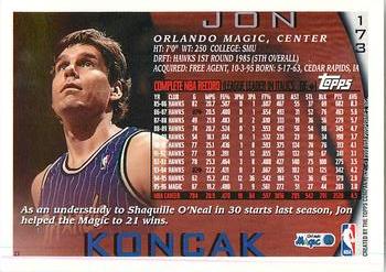 1996-97 Topps - NBA at 50 #173 Jon Koncak Back