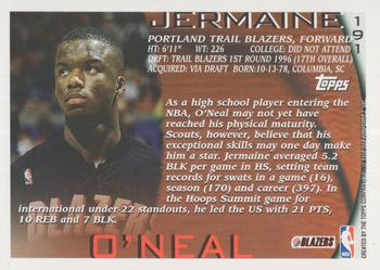 1996-97 Topps - NBA at 50 #191 Jermaine O'Neal Back