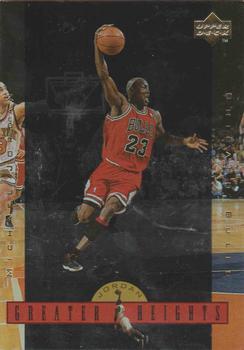 1996 Upper Deck Michael Jordan Greater Heights 3x5 #GH5 Michael Jordan Front
