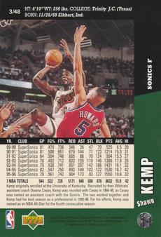 1996-97 Collector's Choice Cardzillion/Folz Mini #3 Shawn Kemp Back