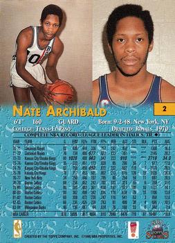 1996-97 Topps Stars #2 Nate Archibald Back