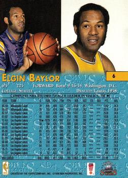 1996-97 Topps Stars #6 Elgin Baylor Back