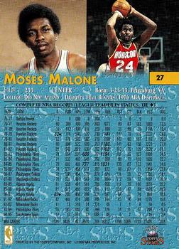 1996-97 Topps Stars #27 Moses Malone Back
