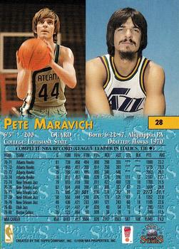 1996-97 Topps Stars #28 Pete Maravich Back