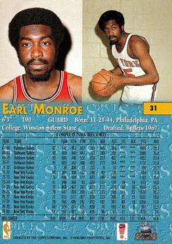 1996-97 Topps Stars #31 Earl Monroe Back